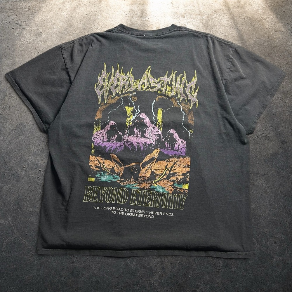 Vitriol Beyond Eternity Graphic T-Shirt Black XXL Goth Grunge Streetwear